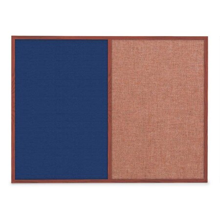 United Visual Products Slim Style Indoor Enclosed Corkboard, 48 UVRDS48SBH-WHITE-KEYLIME